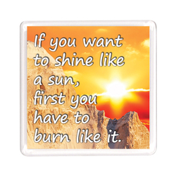 Ajooba Dubai Motivation Magnet 2227, Transparent