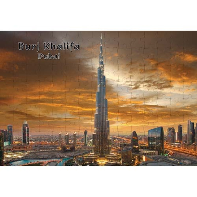 Ajooba Dubai Souvenir Puzzle Burj Khalifa 0044, White