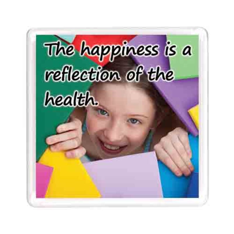 Ajooba Dubai Health Happiness Magnet 6204, Transparent