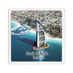 Ajooba Dubai Souvenir Magnet Burj Al Arab 0051, Transparent