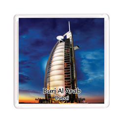 Ajooba Dubai Souvenir Magnet Burj Al Arab 0052, Transparent