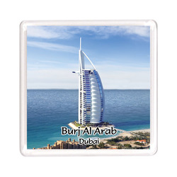 Ajooba Dubai Souvenir Magnet Burj Al Arab 0044, Transparent
