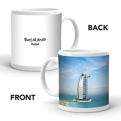 Ajooba Dubai Souvenir Mug Burj Al Arab 0063, White