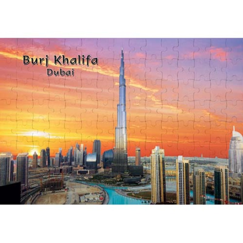 Ajooba Dubai Souvenir Puzzle Burj Khalifa 0019, White
