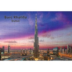 Ajooba Dubai Souvenir Puzzle Burj Khalifa 0054, White