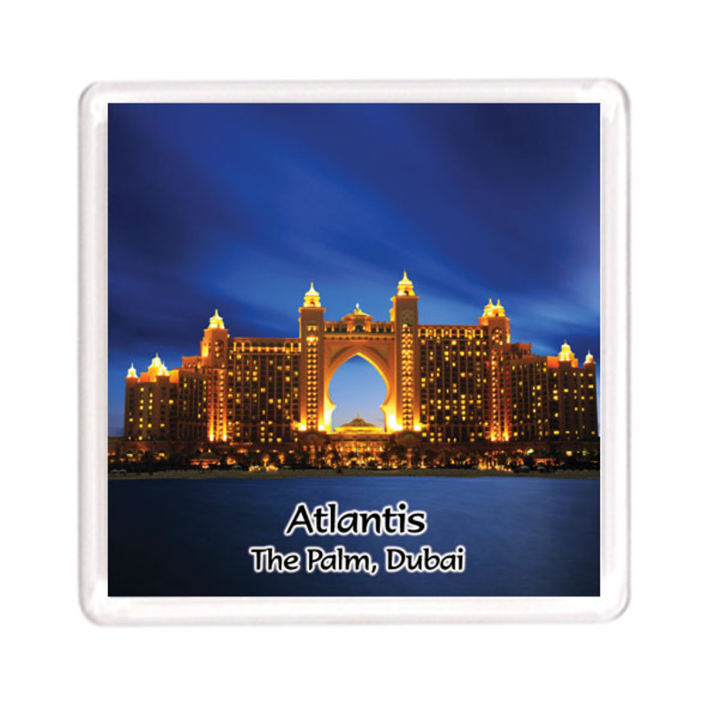 Ajooba Dubai Souvenir Magnet Atlantis 0009, Transparent