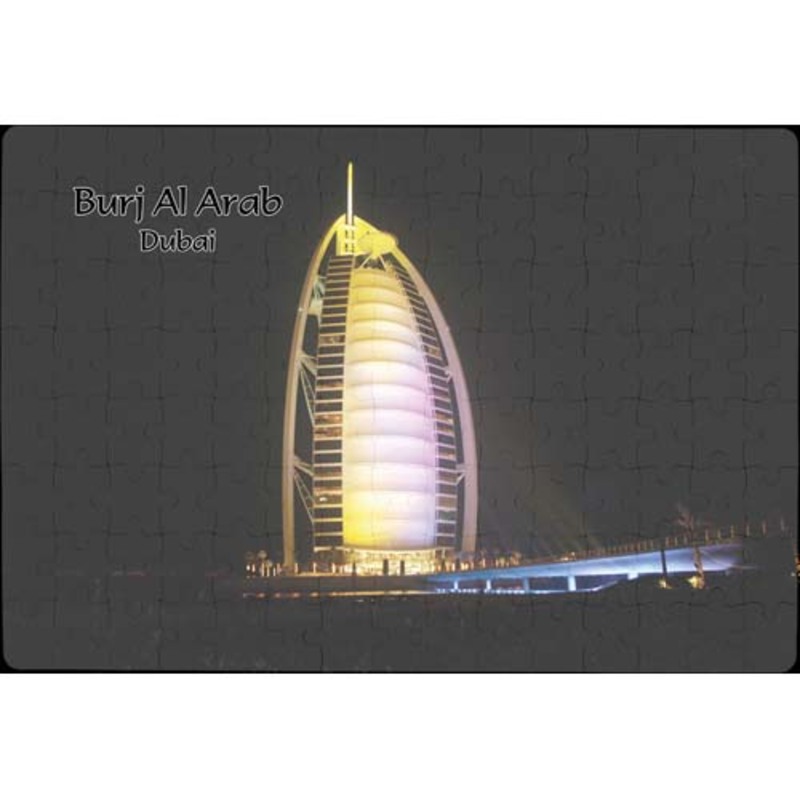 Ajooba Dubai Souvenir Puzzle Burj Al Arab 0014, White