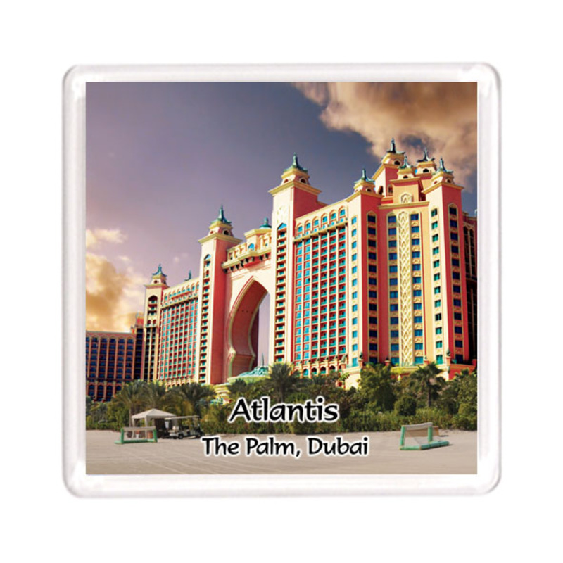 Ajooba Dubai Souvenir Magnet Atlantis 0013, Transparent