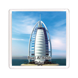 Ajooba Dubai Souvenir Magnet Burj Al Arab 0027, Transparent
