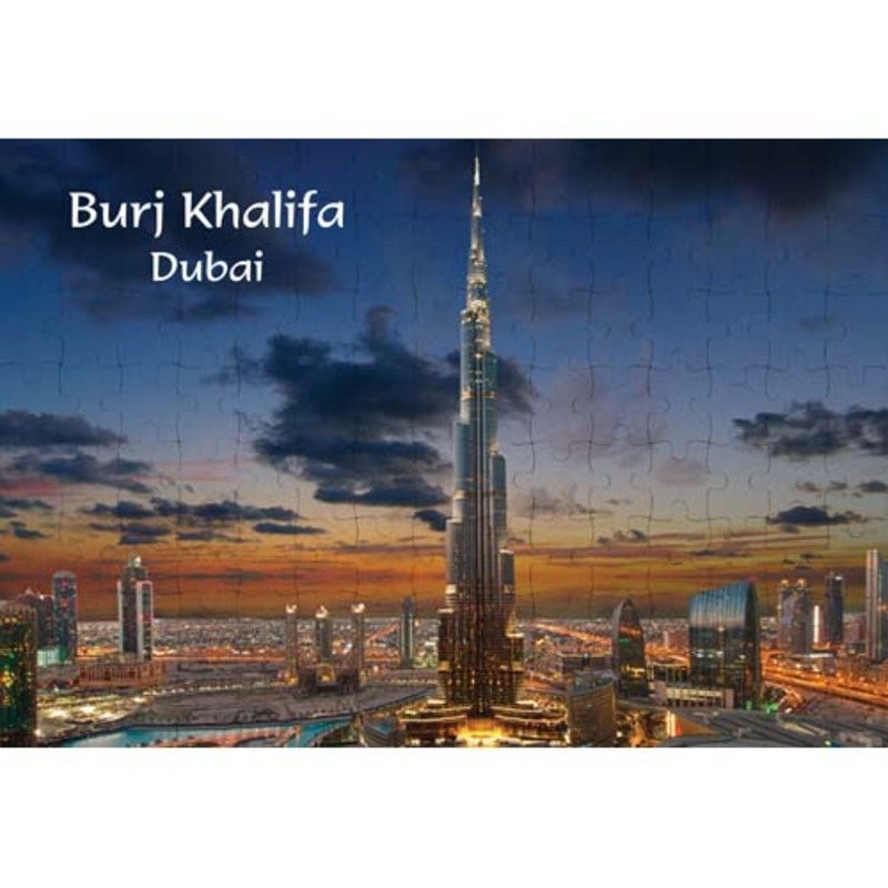 

Ahmed Al Maghribi Perfumes Ajooba Dubai Souvenir Puzzle Burj Khalifa 0059, White