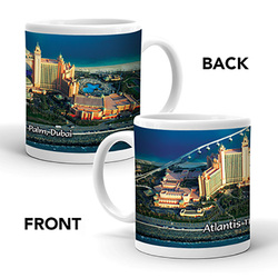 Ajooba Dubai Souvenir Mug Atlantis 0001, White