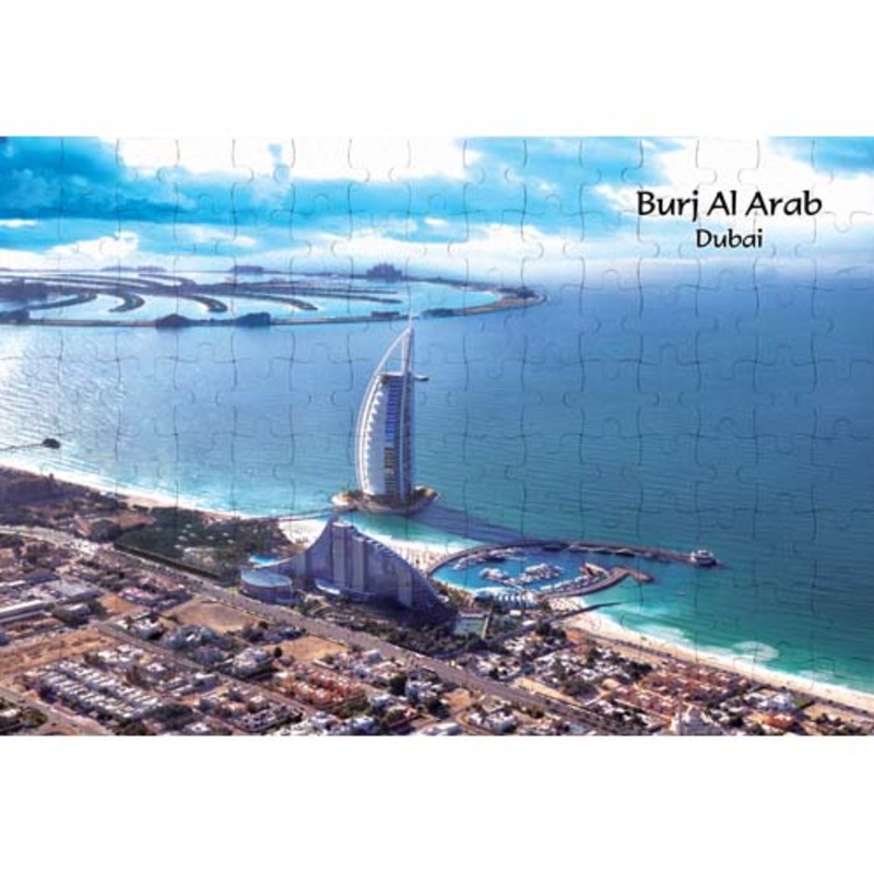 Ajooba Dubai Souvenir Puzzle Burj Al Arab 0003, White