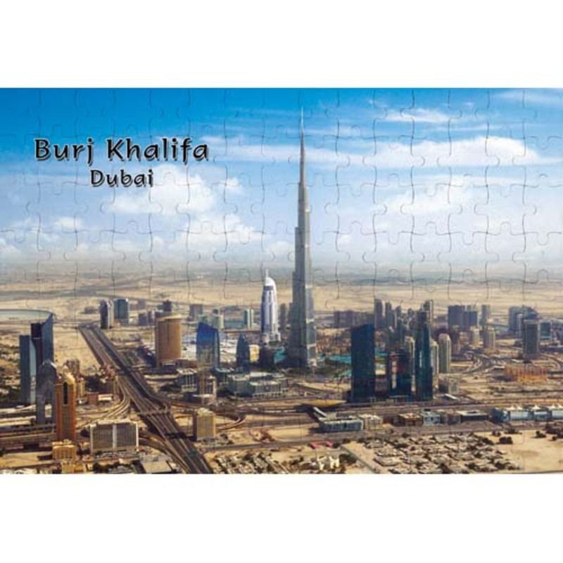 Ajooba Dubai Souvenir Puzzle Burj Khalifa 0026, White