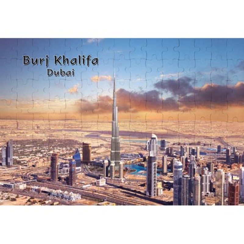 Ajooba Dubai Souvenir Puzzle Burj Khalifa 0013, White