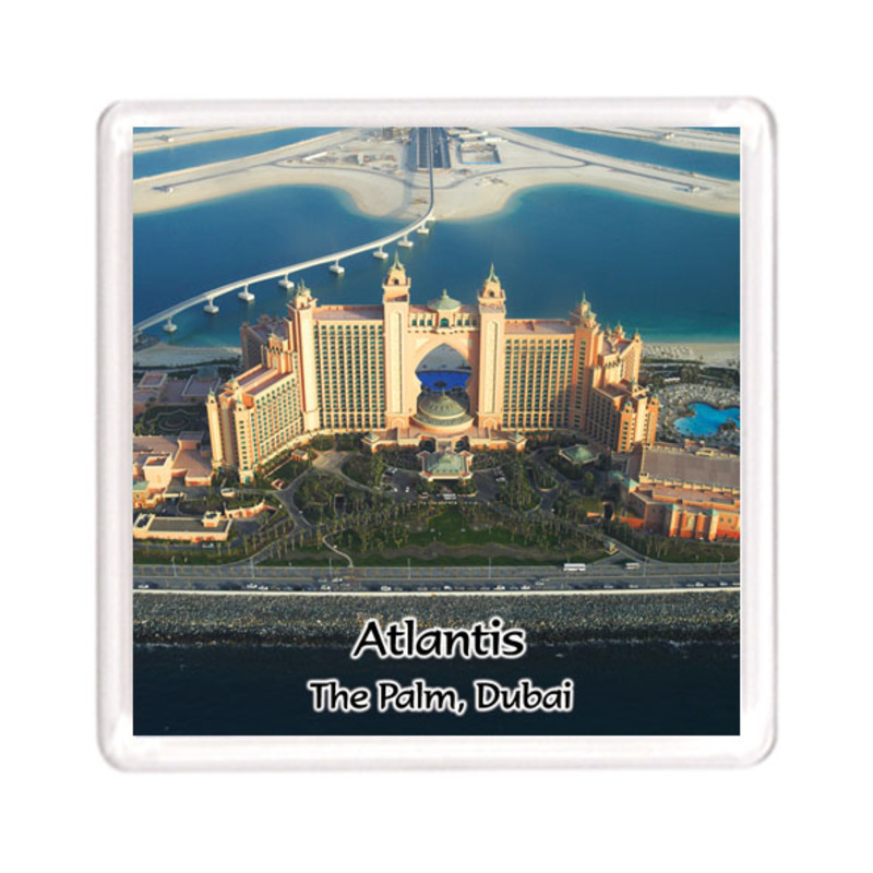 Ajooba Dubai Souvenir Magnet Atlantis 0014, Transparent