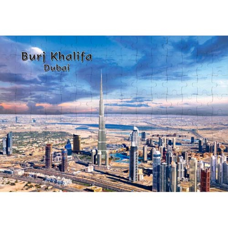 Ajooba Dubai Souvenir Puzzle Burj Khalifa 0015, White