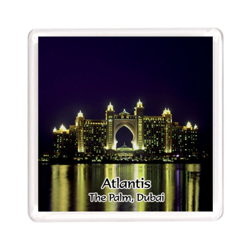 Ajooba Dubai Souvenir Magnet Atlantis 0006, Transparent