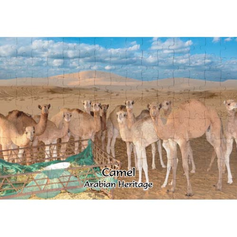 Ajooba Dubai Souvenir Puzzle Camel Arabian Heritage MCA 0010, White