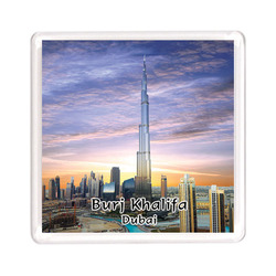 Ajooba Dubai Souvenir Magnet Burj Khalifa 0062, Transparent