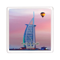 Ajooba Dubai Souvenir Magnet Burj Al Arab 0048, Transparent