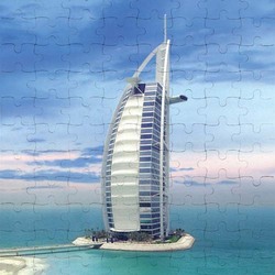 Ajooba Dubai Souvenir Puzzle Burj Al Arab 0062, White