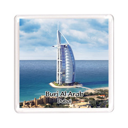 Ajooba Dubai Souvenir Magnet Burj Al Arab 0046, Transparent