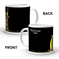 Ajooba Dubai Souvenir Mug Burj Al Arab 0017, White