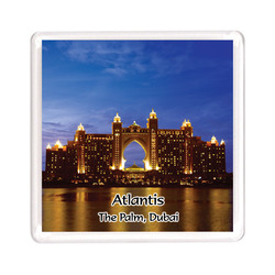 Ajooba Dubai Souvenir Magnet Atlantis 0003, Transparent