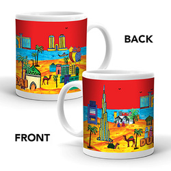 Ajooba Dubai Art Mug 21, White