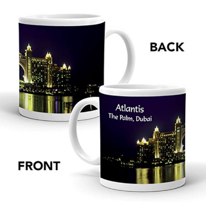 Ajooba Dubai Souvenir Mug Atlantis 0006, White