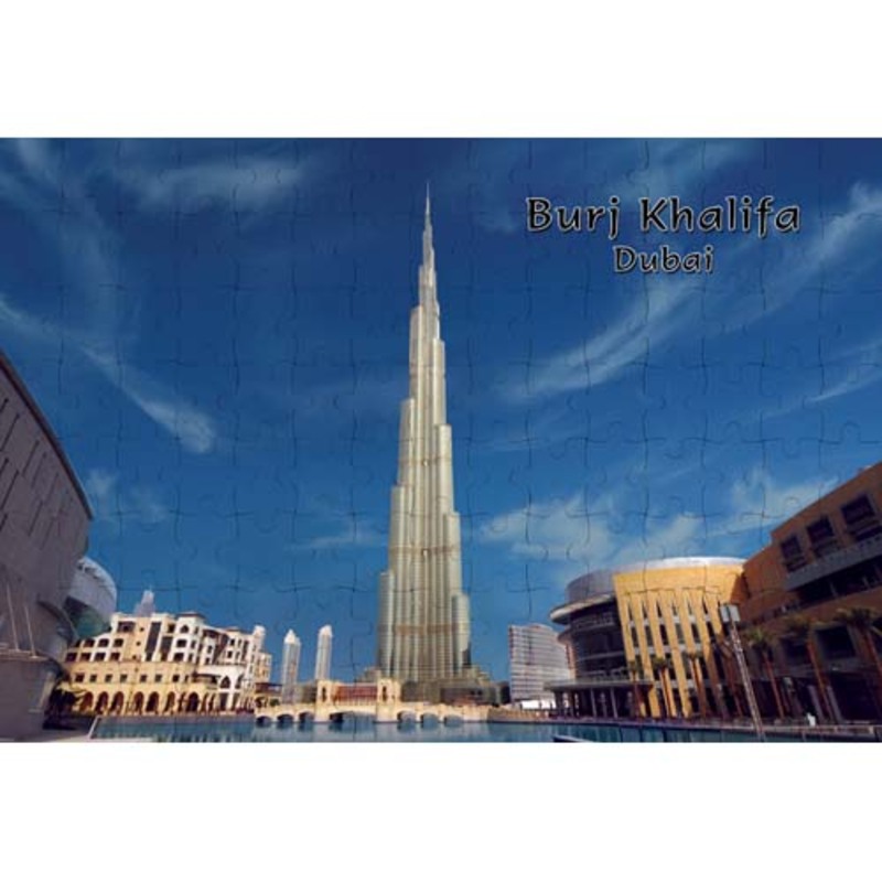 Ajooba Dubai Souvenir Puzzle Burj Khalifa 0006, White