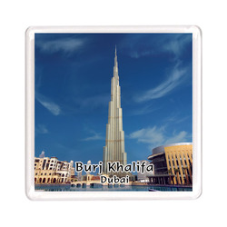 Ajooba Dubai Souvenir Magnet Burj Khalifa 0060, Transparent