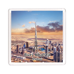 Ajooba Dubai Souvenir Magnet Burj Khalifa 0013, Transparent