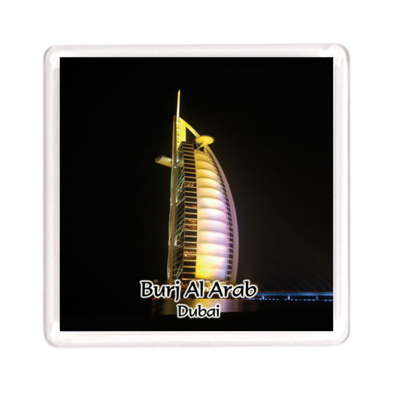 Ajooba Dubai Souvenir Magnet Burj Al Arab 0015, Transparent