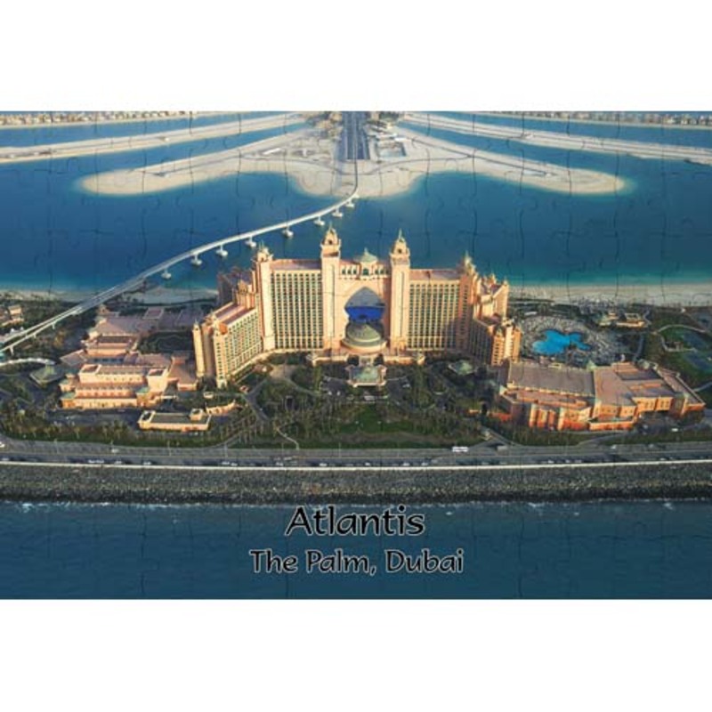 Ajooba Dubai Souvenir Puzzle Atlantis 0001, White