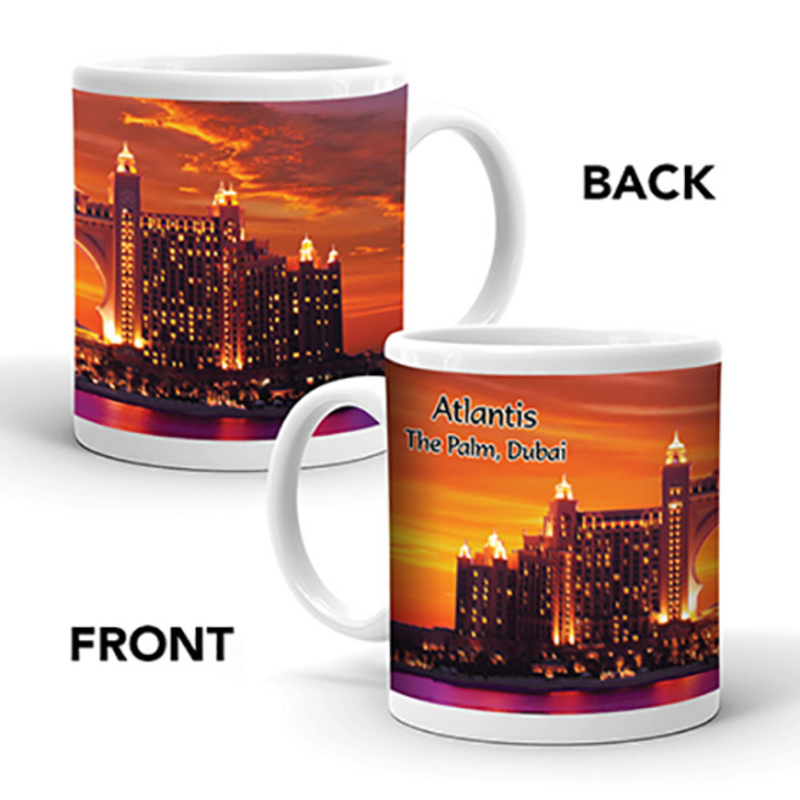 Ajooba Dubai Souvenir Mug Atlantis 0011, White