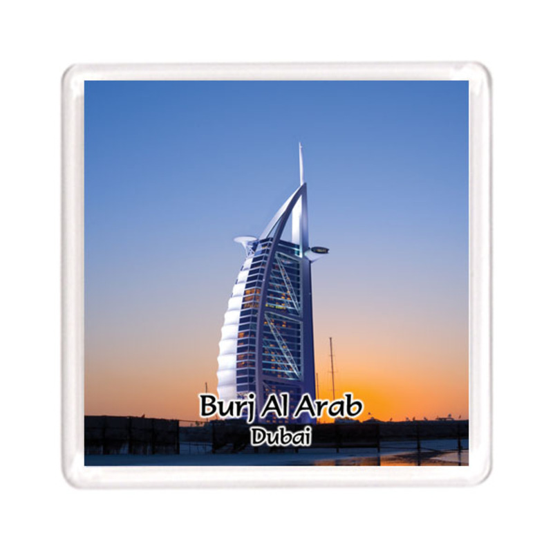 

Ahmed Al Maghribi Perfumes Ajooba Dubai Souvenir Magnet Burj Al Arab 0009, Transparent