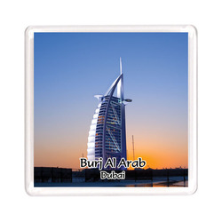 Ajooba Dubai Souvenir Magnet Burj Al Arab 0009, Transparent