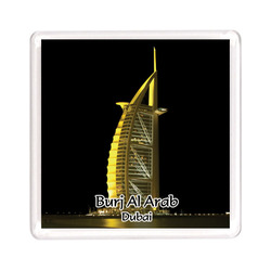 Ajooba Dubai Souvenir Magnet Burj Al Arab 0017, Transparent