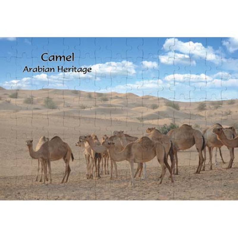 Ajooba Dubai Souvenir Puzzle Camel Arabian Heritage MCA 0002, White