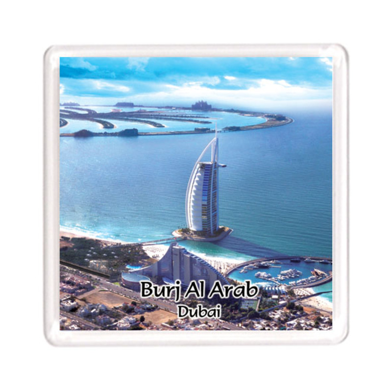 Ajooba Dubai Souvenir Magnet Burj Al Arab 0003, Transparent