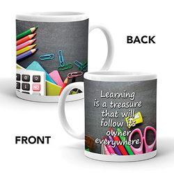 Ajooba Dubai Education Learning Mug 8528, White