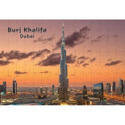 Ajooba Dubai Souvenir Puzzle Burj Khalifa 0048, White