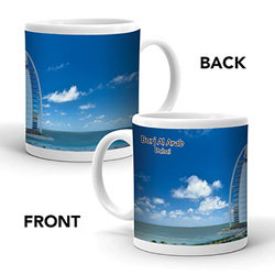 Ajooba Dubai Souvenir Mug Burj Al Arab 0037, White