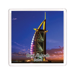 Ajooba Dubai Souvenir Magnet Burj Al Arab 0040, Transparent