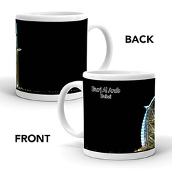 Ajooba Dubai Souvenir Mug Burj Al Arab 0013, White