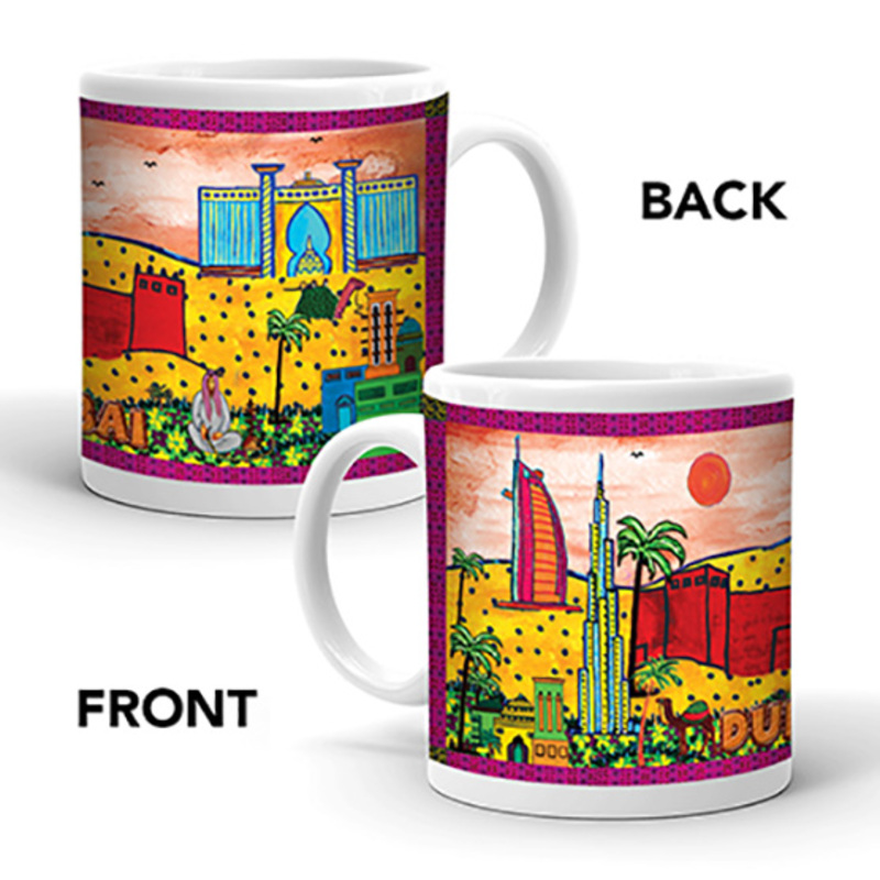 Ajooba Dubai Art Mug B30, White