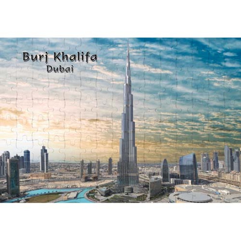 Ajooba Dubai Souvenir Puzzle Burj Khalifa 0036, White