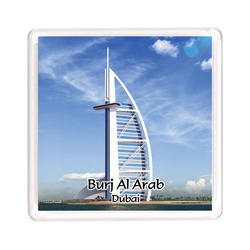 Ajooba Dubai Souvenir Magnet Burj Al Arab 0039, Transparent