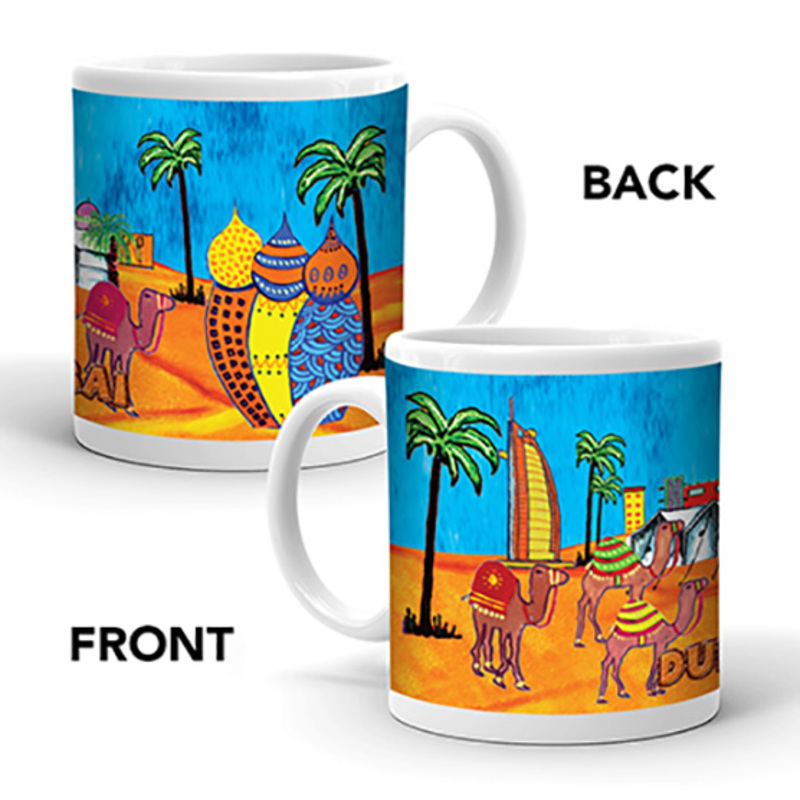 Ajooba Dubai Art Mug 40, White